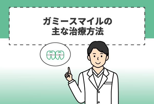 ガミースマイルの主な治療方法