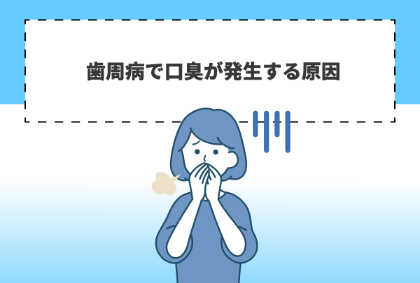 歯周病で口臭が発生する原因
